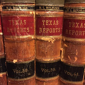 Close-up Of Old Law Books 